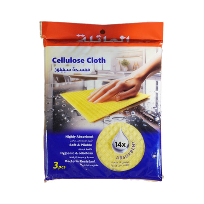 مماسح ثلاثية اسفنجية سيليلوز