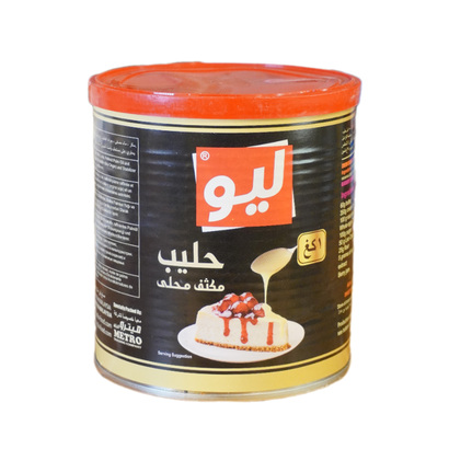 حليب مكثف محلى ليو 1 كغ معدن
