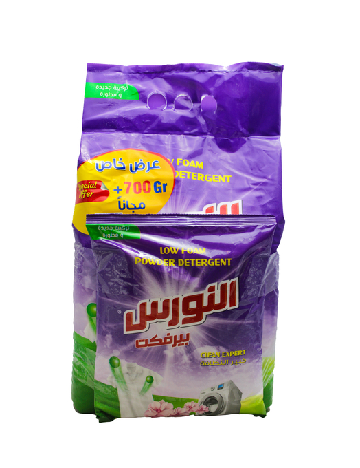 مسحوق غسيل نورس 4 كغ + 700 غرام مجانا