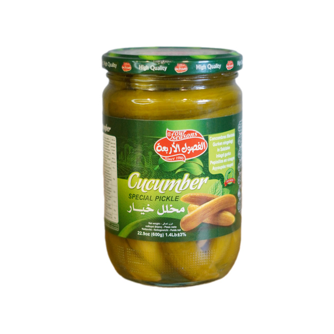 مخلل خيار الفصول الاربعة 400 غ