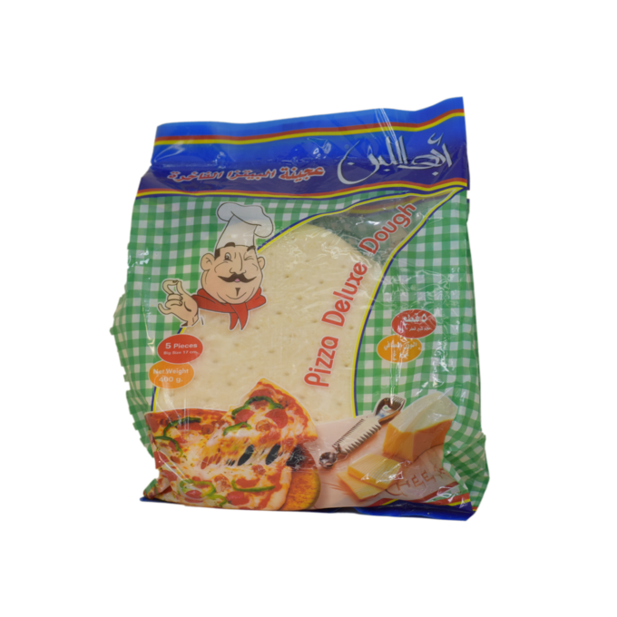 عجينة بيتزا ابو اللبن 5 قطع وسط