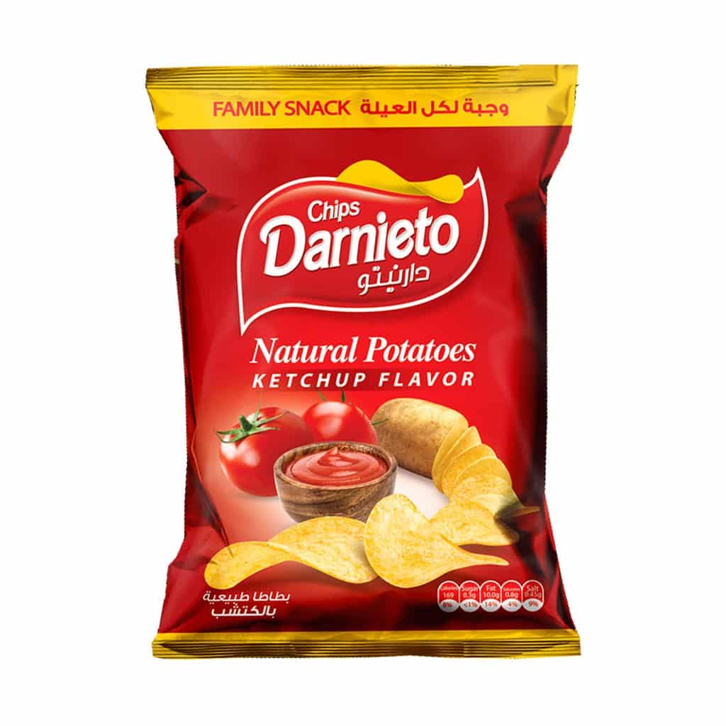 شيبس طبيعي دارنيتو نكهات مختلفة 75 غ