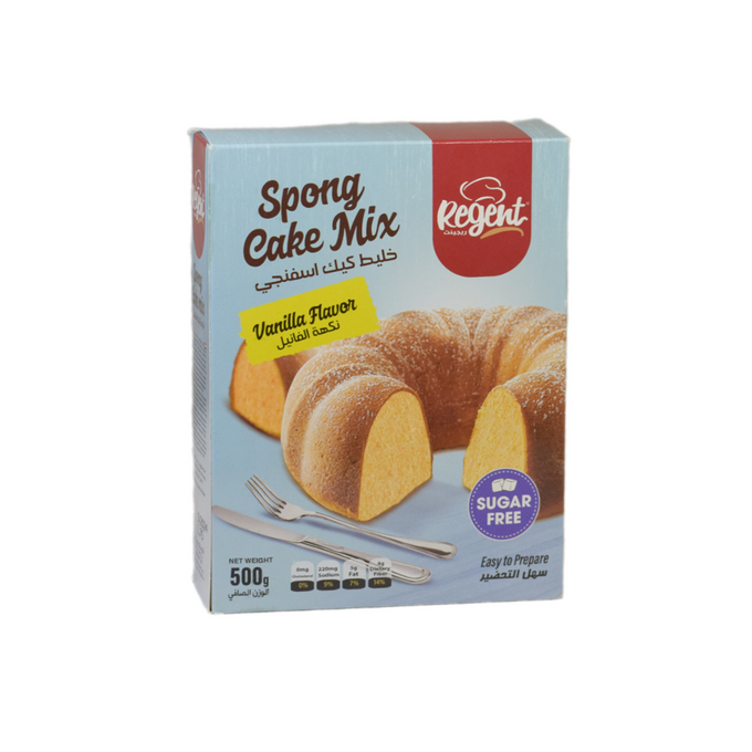 خلطة كيك اسفنجي خالي السكر  فانيل ريجنت 500 غ