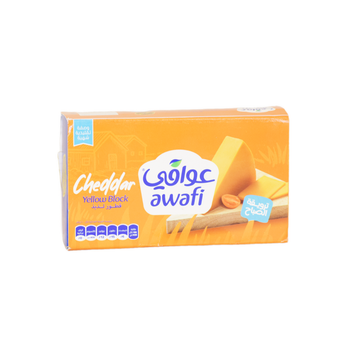 جبنة شيدر بلوك عوافي 300 غ كرتون