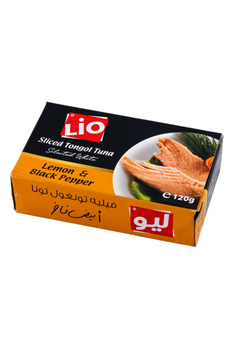 طون ليو فيليه بالزيت النباتي فلفل وليمون 120 غ