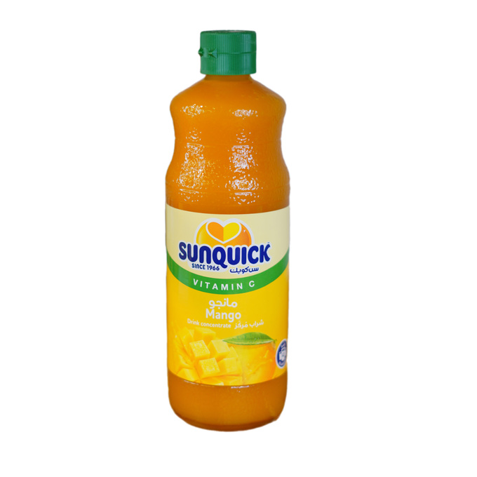 عصير سن كويك سعودي نكهات مختلفة عبوة زجاج 840 مل