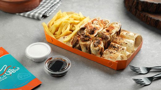 وجبة شاورما دبل ميكس