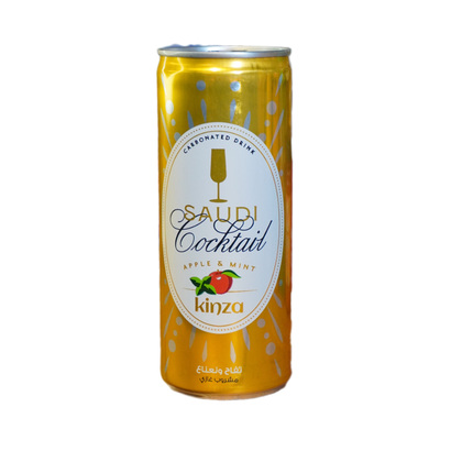 مشروب غازي سعودي تفاح ونعنع 250 مل تنك