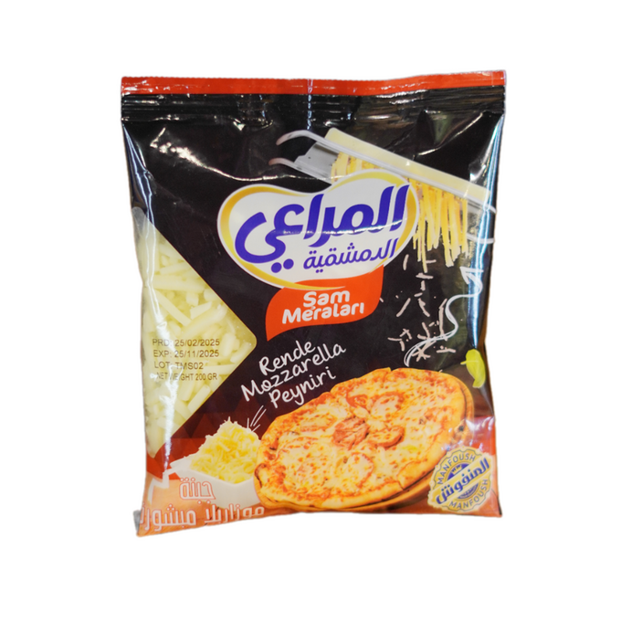 جبنة موزريلا مبشورة المراعي 200 غ