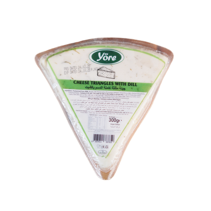 جبنة مثلثة كاملة الدسم يوري نكهات مختلفة 300 غ