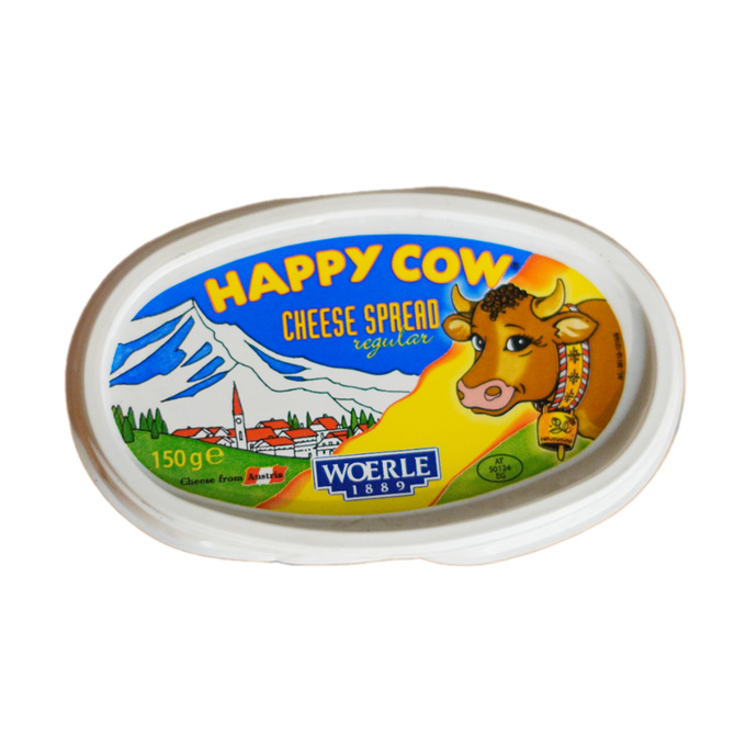 جبنة دهن هابي كاو عبوة بلاستيك 150 غ