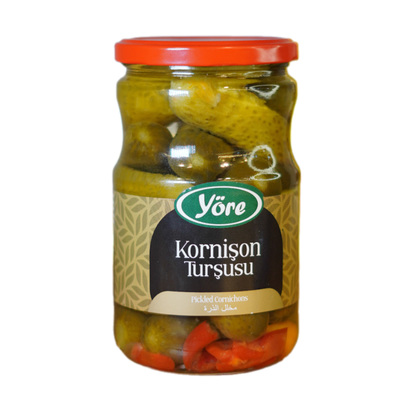 مخلل خيار بنكهة الذرة يوري 700 غ زجاج