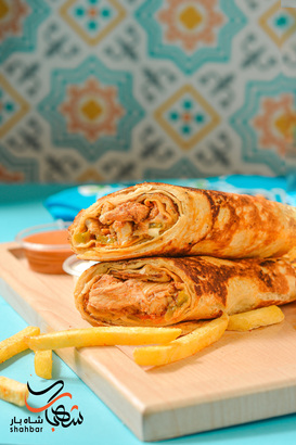 ساندويش دجاج حار و حلو