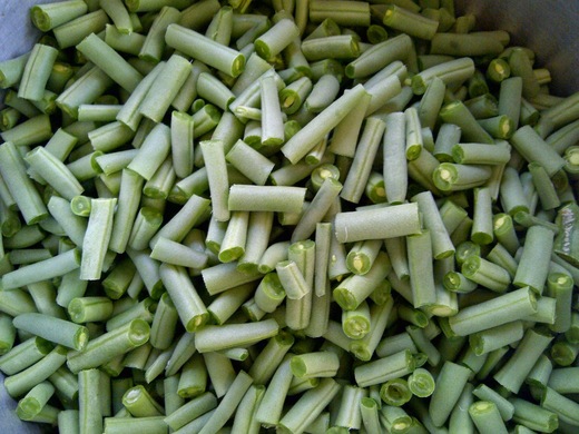 فاصولياء مقطعة