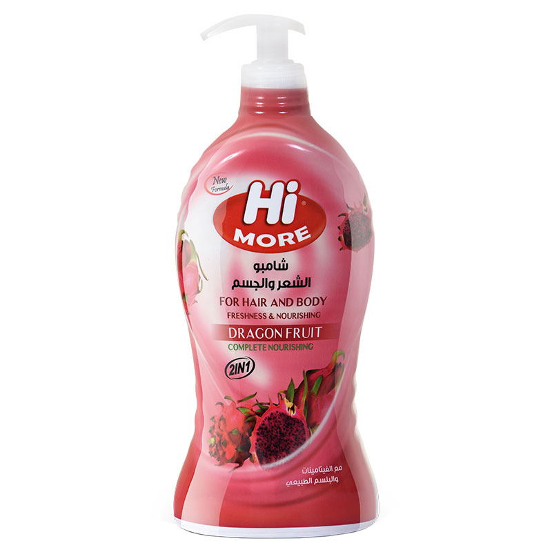 شامبو هاي مور للشعر والجسم روائح مختلفة 700 مل