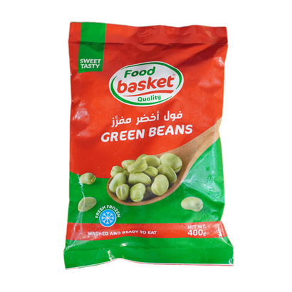 فول اخضر مفرز فود باسكيت 400 غ كيس