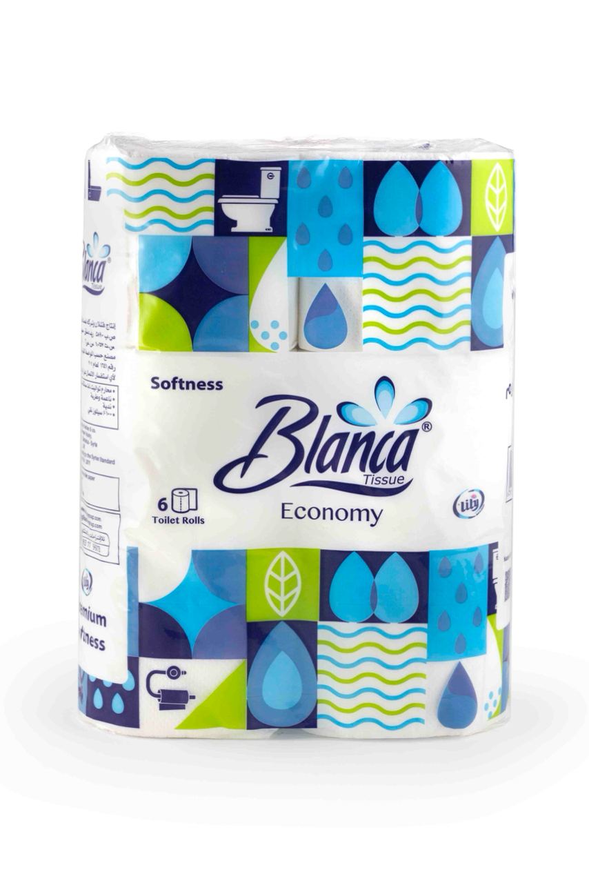 محارم تواليت 6 رول بلانكا