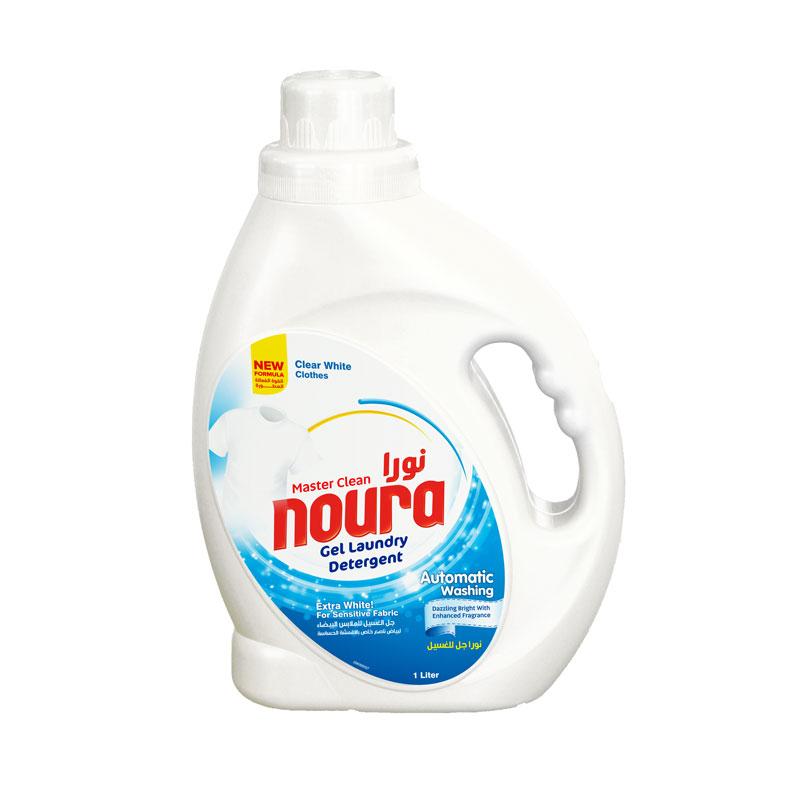 جل غسيل نورا للملابس البيضاء 1 لتر