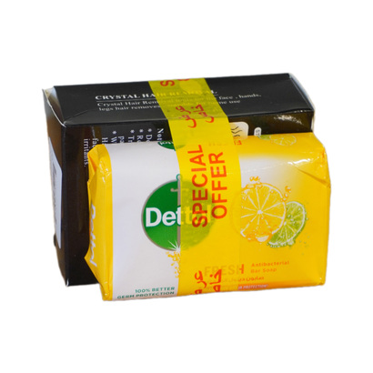 عرض صابونة ديتول 120 غ + حفافة شعر