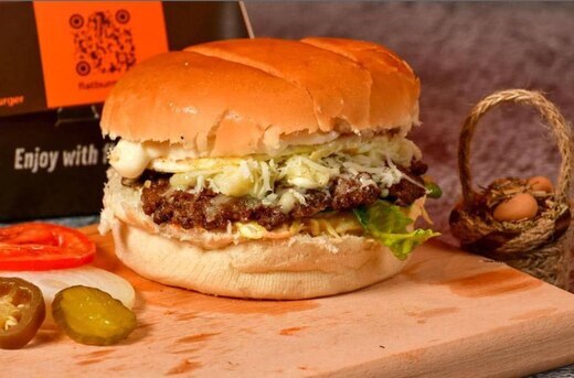 عرض ساندويش فات برغر لحمة